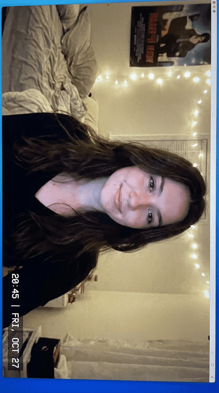 Random video chat profile card – Emma, 24