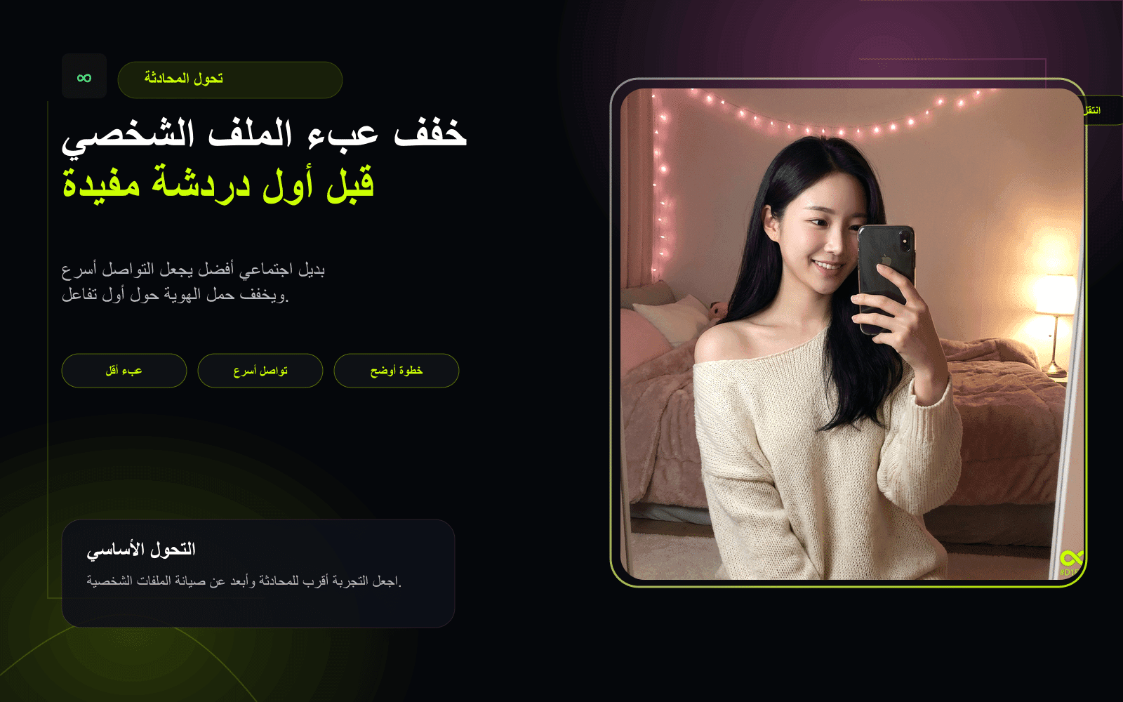 نموذج تحول المحادثة لصفحات البدائل الاجتماعية