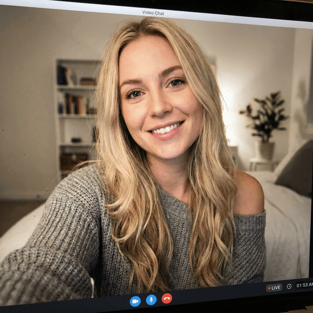 Video Chat — Keep your opener simple. A calm greeting performs better than trying to impress too hard.