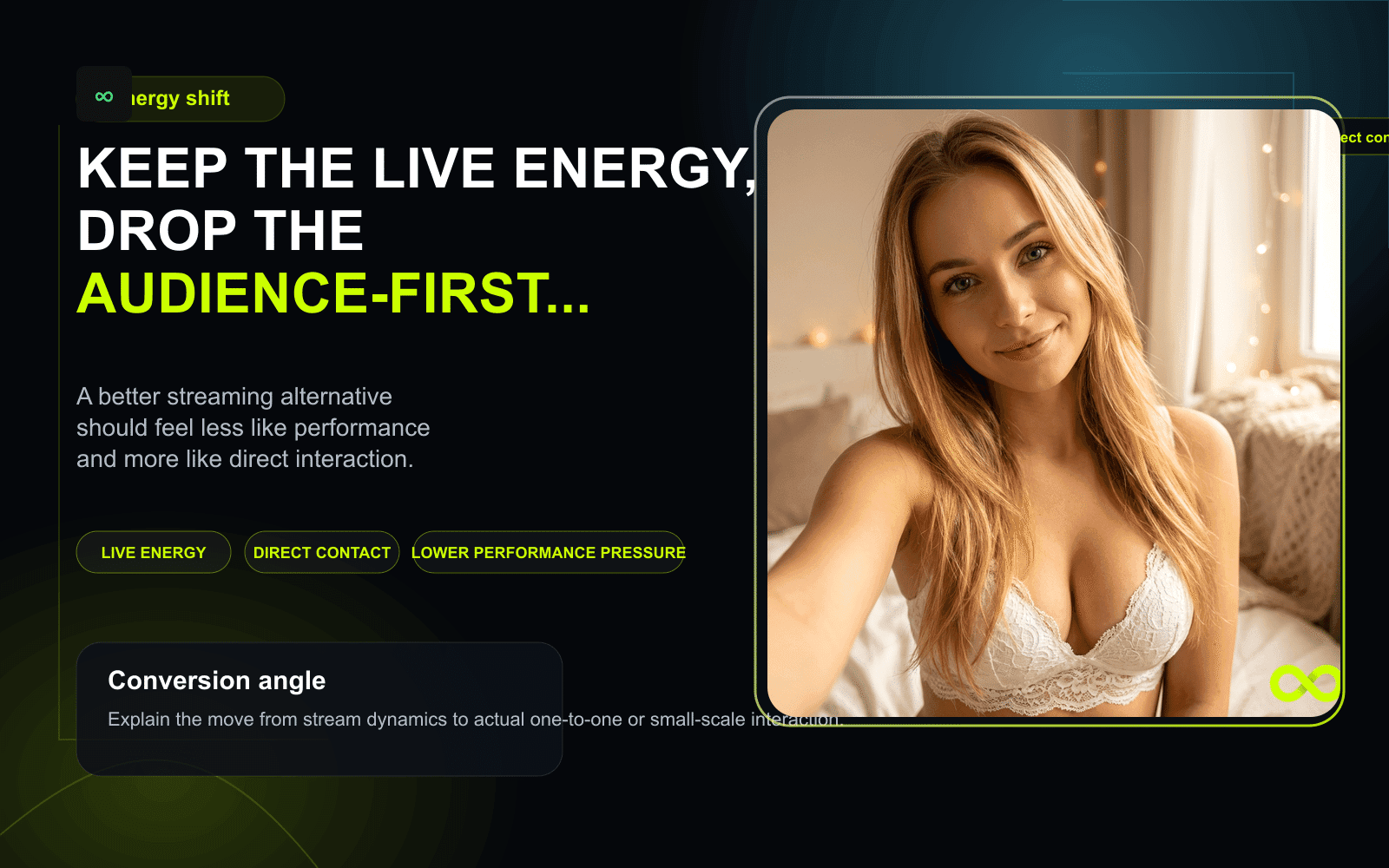 Energy-shift model for streaming alternative pages