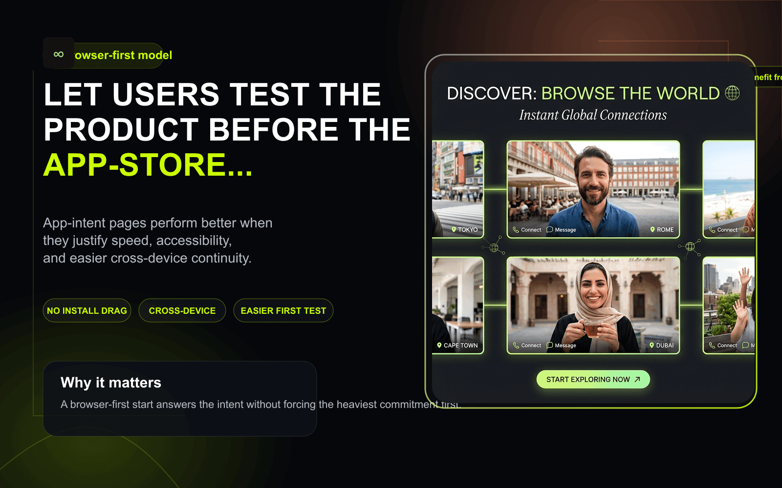 Deutsches Schaubild zum Vergleich von Videochat-Apps und browserbasiertem Start